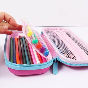 Trousse <span class=keywords><strong>à</strong></span> crayons portable Foska mignonne pour l'école, cadeau promotionnel, porte-stylos en EVA gaufré <span class=keywords><strong>3D</strong></span> grande capacité pour filles - Product Image 4