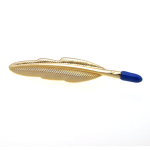 Al por mayor: Pinza de corbata novedosa con forma de pluma, personalizada, accesorio de moda para traje de hombre, pinza de corbata para boda, esmoquin, joyería de moda, barra de corbata - Product Image 6