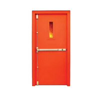 Porte coupe-feu en acier certifiée, personnalisée en usine, pour la prévention des incendies, l'isolation thermique et la protection anti-fumée, pour bâtiments commerciaux, OEM ODM sur mesure