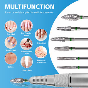 Têtes de ponçage de rechange pour le polissage du gel acrylique, pour fraises à ongles en carbure de tungstène, <span class=keywords><strong>machine</strong></span> de manucure électrique - Product Image 3
