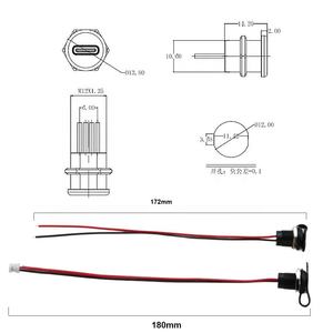 Zing 2Pin SKU2022<span class=keywords><strong>หู</strong></span><span class=keywords><strong>แจ็</strong></span><span class=keywords><strong>ค</strong></span>ชา<span class=keywords><strong>ร์</strong></span>จเร็วกันน้ำได้รวดเร็ว, หัวแจ็<span class=keywords><strong>ค</strong></span>2.0พร้อมแผงล็อค6V-24V DC 12V กันไฟในรถคู่ - Product Image 3