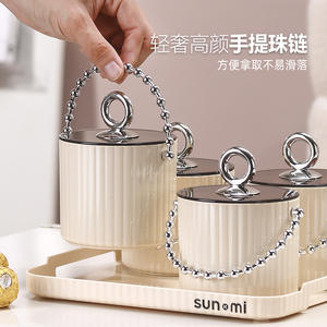 クリームスタイルのライトラグジュアリーキャンディボックス結婚式のお土産、ナッツとメロンの種の結婚式のキャンディーボックス - Product Image 3