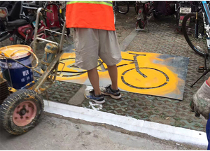 Rất có thể nhìn thấy cảnh báo giao thông sơn bột màu trắng đường màu Vàng đường đánh dấu sơn với khả năng hiển thị tuyệt vời - Product Image 5