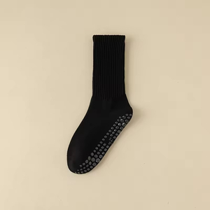 Anti <b>Slip</b> Logo Fuzzy Designer Compression Cotton Sport Women Custom Grip Yoga Pilates Socks High Quality Wholesale - Product Image 3