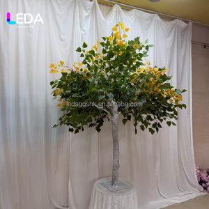 Árbol de Abedul Artificial Personalizado LEDA con Hojas Verdes y Amarillas, Árbol de Follaje Artificial para Centros Comerciales, Bodas, Eventos y Paisajismo - Product Image 6