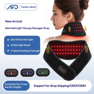 Banda de Vibración con Luz Roja para el Cuello de 660-850nm, 36 Perlas, Fisioterapia para la Columna Cervical, Compresa Caliente, Masaje, Protección del Cuello - Product Image 5