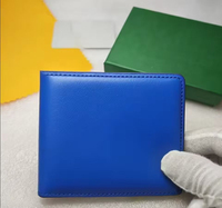 Dompet Desainer Multifungsi, Tas Kartu Lipat Ganda, Tas Penyimpanan Kartu Ponsel, Pola Pendek Berbentuk Y dengan Kotak Hadiah Kartu