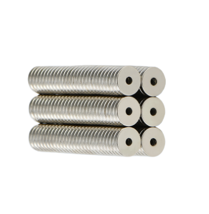 Small Size Strong Neodymium Ring Magnets Permanent Fridge Magnet for Industrial Billboard Office Use Round Ring Magnet