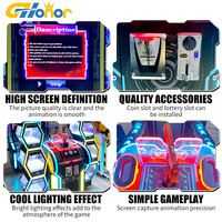 Machine de jeu vidéo d'arcade simulateur de tir à monnayeur, équipement de divertissement très demandé pour centres commerciaux et parcs d'attractions