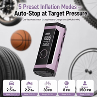Démarreur de voiture portable 12V, batterie externe ABS, gonfleur de pneus monocylindre, manomètre numérique pour pneus de voiture