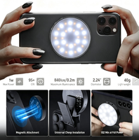NEEWER NL32R Lampe d'appoint magnétique pour selfie, design compact, portable, idéale pour les voyages, les vlogs et l'enregistrement en direct
