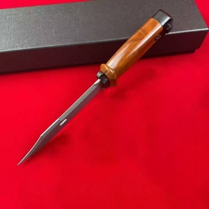 Customized 1095 Steel Fixed Blade <b>Plastic</b> Handle <b>Pocket</b> Knife Multifunctional DIY Expedition Survival ODM OEM Support 1 Year - Product Image 4