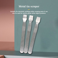 Couteau à décapage de pâte à souder en acier inoxydable pour réparation de téléphones, outil d'ouverture et de levier, lame de pâte à souder BGA