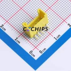 XY-HY2.0-5A21-YT Wire-to-Board Pin Header Bent Lead Through Hole,P=2mm Connector 1x5P 2mm Right Angle Insert HY - Product Image 1