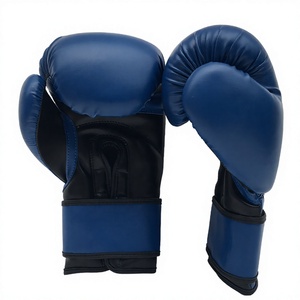 Saibro Boxing <b>Gloves</b> Training PU Leather Blue Velcro Closure 14 <b>Oz</b> Adult High Quality Best Custom Made Boxing <b>Gloves</b> - Product Image 6