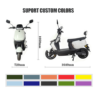 Moto électrique moins chère pour adultes, moteur sans balais 600W rapide, scooter électrique avec frein, vitesse maximale 65 km/h, charge maximale 150 kg