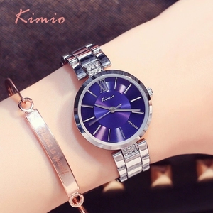 <span class=keywords><strong>Kimio</strong></span> kw6133m sang trọng bạc phụ nữ thạch anh xem hoàn hảo dây đeo thép nước bằng chứng phong cách siêu mỏng giản dị xem nhà cung cấp - Product Image 5