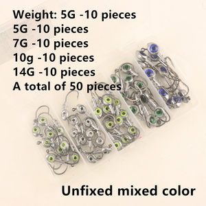 50 Stück Jig Head Hook Set - Premium Angel gerät für ultimative Präzision- - Product Image 2