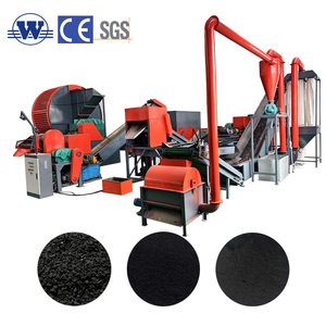 Chaîne de recyclage de pneus usagés de qualité supérieure 3-5 TPH, contrôlée par PLC, pour le recyclage automatique des pneus de camion et la broyage des pneus usagés - Product Image 1