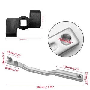 Herramienta de Extensión Universal para Llave Inglesa, 340 mm, Abertura Cuadrada Métrica, Grado Industrial, Acero 45, Recubierta de Metal, Extremo Único - Product Image 4