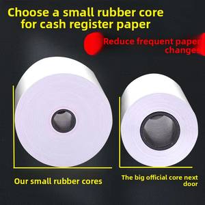 Rollo de Papel Térmico para Caja Registradora 57x50mm, para Supermercado, Meituan, Comida para Llevar, Papel para <span class=keywords><strong>Fotocopias</strong></span> 58, Multilargo, Más de 1000 Hojas - Product Image 3