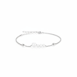 Azuris <span class=keywords><strong>Plata</strong></span> de Ley 925 Perla y Piedra Hal - Product Image 2