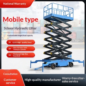 Plataforma elevadora móvil de tijera hidráulica, plataforma elevadora, escalera elevadora para trabajos aéreos - Product Image 1