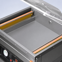 Machine d'emballage sous vide à bassin profond DZ-420 120 mm pour volailles, oiseaux entiers, dindes, lapins – Équipement de scellage de qualité alimentaire pour ligne de production en chambre