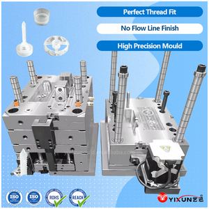 Custom Injection Mold Set for Disposable Infusion System Including Piercing Spike, Threaded Cap &amp; Valve <strong>Core</strong> - Product Image 1
