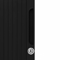 Porte à persiennes en ABS H200 noire, argentée et blanche pour camping-car, porte de douche, porte de toilettes de camping-car