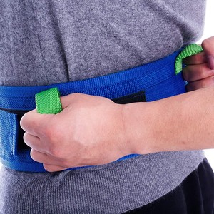Cinturón de Transferencia para Pacientes, Ayuda para Caminar con Asas, Nailon Azul, Hebilla Metálica, Soporte Lumbar, Talla L - Product Image 4