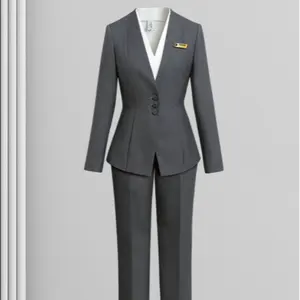 professional suit suit women's spring waist stewardess hotel reception