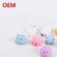 Jouets en caoutchouc souple personnalisés en forme d'animaux de dessin animé, fabriqués sur mesure en usine, jouets sensoriels apaisants anti-stress non toxiques, jouets à presser doux pour l'anxiété