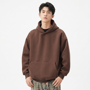 Sudadera de algodón liso para hombre con capucha OEM fabricante | Minimal Fashion Pullover for Streetwear venta al por mayor a granel - Product Image 1