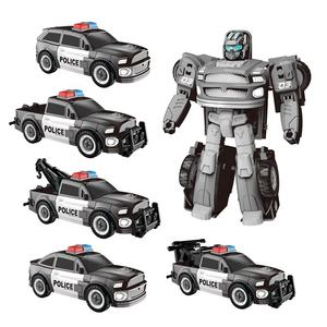 Jouet de transformation de <span class=keywords><strong>robot</strong></span> pour garçons, jouets de voiture transformables assemblés, jeu de déformation de <span class=keywords><strong>robot</strong></span> de voiture DIY - Product Image 4