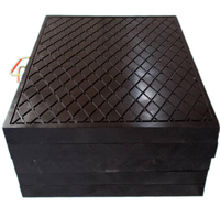 Coussinet de jambe de grues de stabilisateur noir 800*800*60mm avec grande feuille de plastique Uhmwpe de support de charge avec Service de traitement de coupe