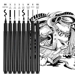 Set seni sketsa anak, pena gambar lembut, pena tinta portabel, sketsa Mini, perlengkapan seni - Product Image 3