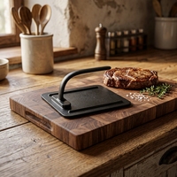 Presse à viande en fonte métallique durable Chuihua pour cuisinières à gaz et à induction, personnalisable, durable, certifiée FDA, presse à bacon