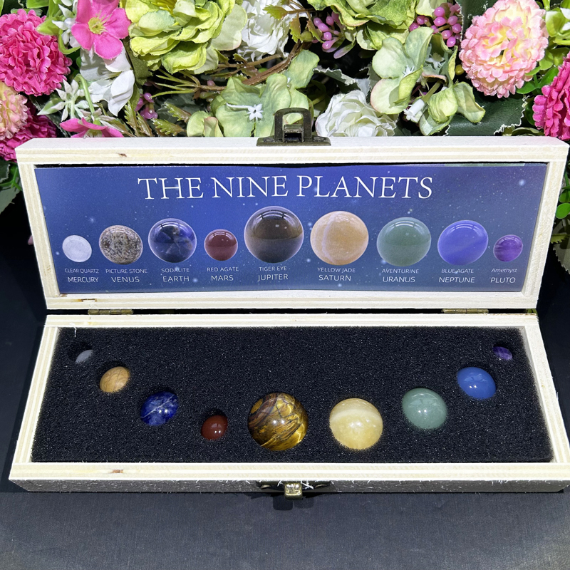 Nine Planets  wooden Box