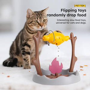 Juguete Dispensador de Premios para Mascotas, Juguete Giratorio con Rompecabezas, Divertido Juguete con Forma de Barbacoa, Dispensador de Comida para Gatos, Interactivo - Product Image 3