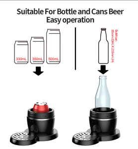 Dernier modèle de distributeur de bière pression pour canettes et bouteilles, machine à mousse à bière ultrasonique, tour à bière, cadeaux pour hommes, fête des pères - Product Image 5