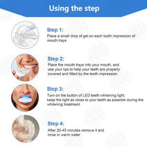 GT Custom Private Label Whitening Kit for Clinics 5 Teeth Whitening Gels LED Light Shade Chart Système rapide approuvé CE - Product Image 4