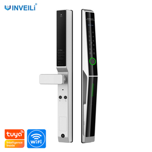 Tuya không thấm nước thông minh khóa cửa nhôm mỏng với đầu đọc dấu vân tay cho cửa gỗ thủy tinh Sản phẩm mới với kết nối Wifi - Product Image 1