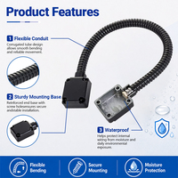 Accesorios de Alta Calidad para Sistema de Hogar Inteligente, Protector de Cable Ajustable, Anillo Antirrobo para Cerradura Inteligente