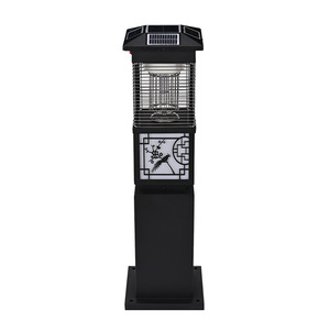 Lampe solaire anti-moustiques, piège à moustiques LED imperméable pour l'extérieur, pour fermes, villas, parcs, pelouses, respectueux de l'environnement - Product Image 4