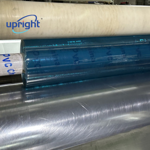 Upright China proveedor bajo precio tinte azul transparente Super claro <span class=keywords><strong>PVC</strong></span> para cortina y embalaje - Product Image 5