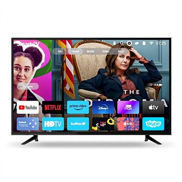 55 Inch 4K Ultra HD LED Smart TV Slim Bezel Android HDR10 120Hz WiFi for Colombia Chile South America