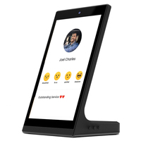 Panel Táctil Inteligente Vertical en Forma de L Portworld, Táctil de 10 Puntos, Alimentación POE, Dispositivo de Videollamadas para el Hogar y Personas Mayores con Android RJ45