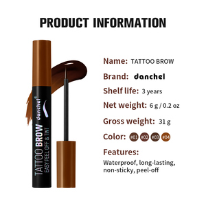 Gel <span class=keywords><strong>à</strong></span> sourcils végétalien personnalisé OEM avec boîtier marron, teinture peel-off longue tenue, résistant <span class=keywords><strong>à</strong></span> l'eau et <span class=keywords><strong>à</strong></span> la transpiration, pommade <span class=keywords><strong>à</strong></span> sourcils marque privée - Product Image 6