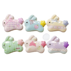 Tốt Nhất Bán <span class=keywords><strong>Mini</strong></span> Nhựa Thủ Công Mỹ Nghệ Dễ Thương Thỏ Mặt Dây Chuyền Tự Làm Trường Hợp Điện Thoại Charms Móc Chìa Khóa Trang Trí Nhựa Động Vật Bán Buôn - Product Image 3